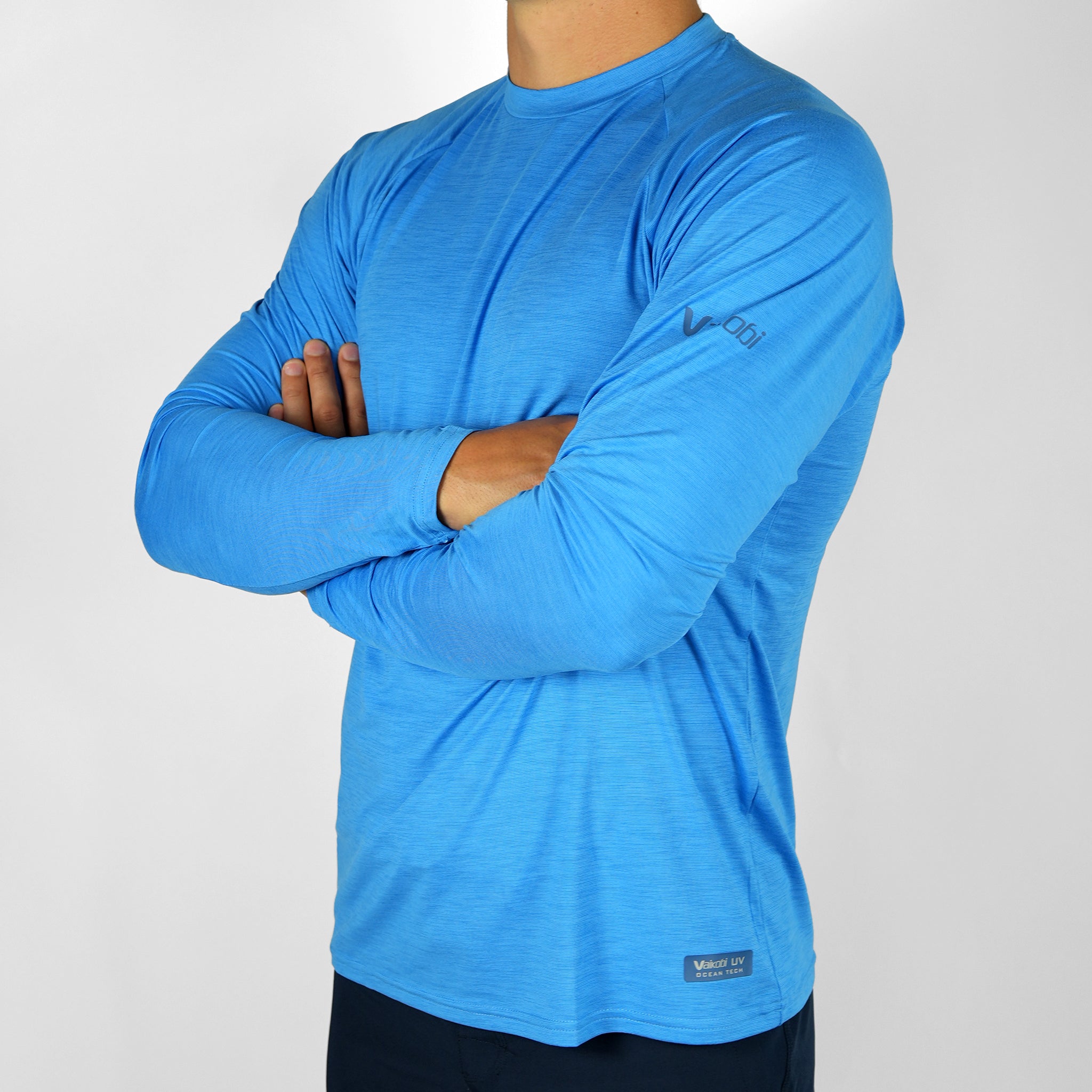 UV Ocean Tech Long Sleeve Tee - Cyan