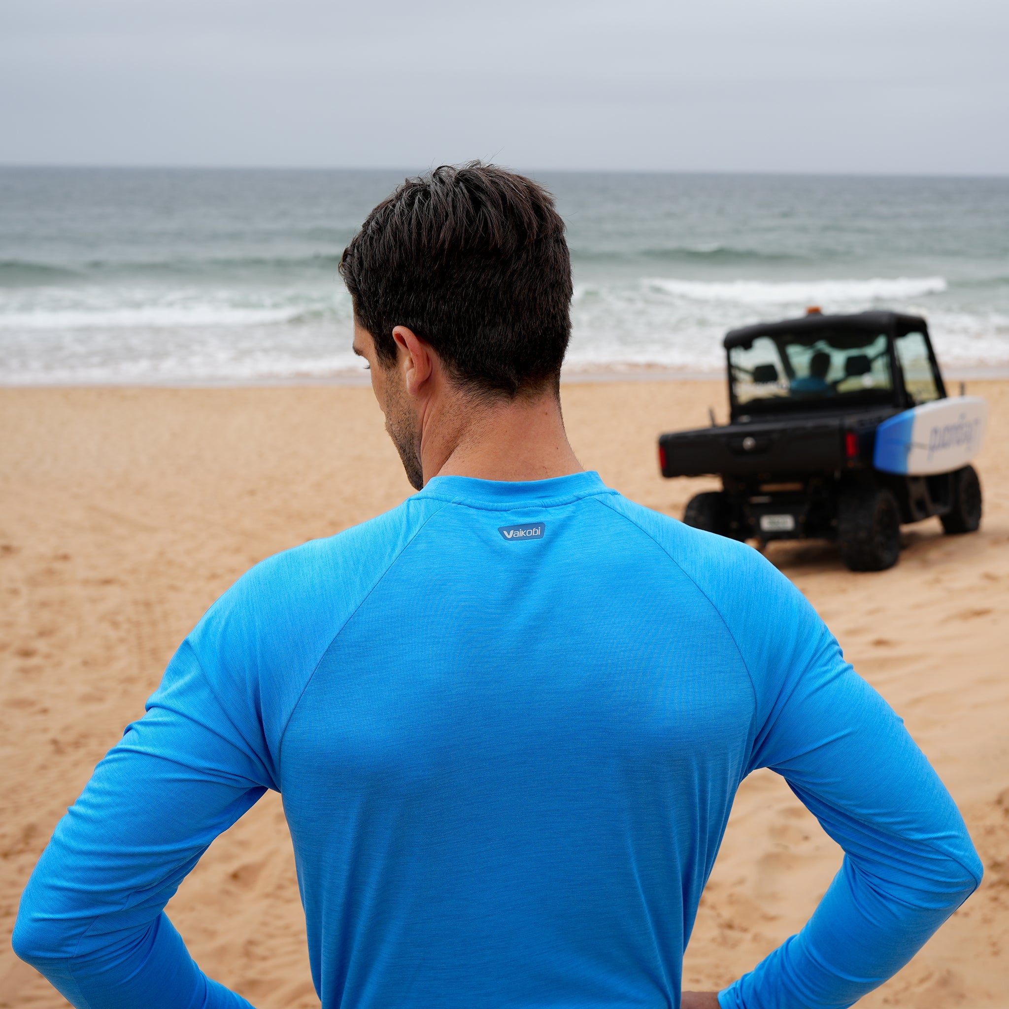 UV Ocean Tech Long Sleeve Tee - Cyan